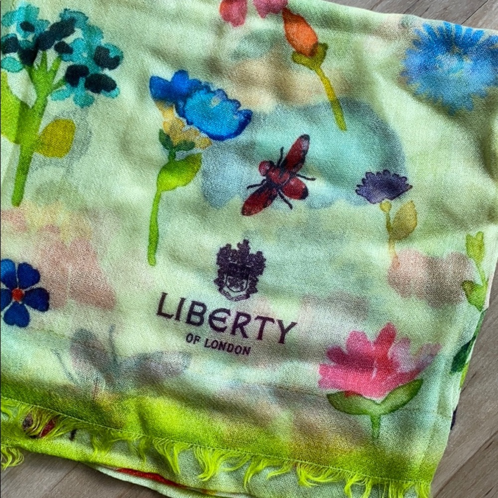 Liberty of London 100% Cashmere Scarf Floral print